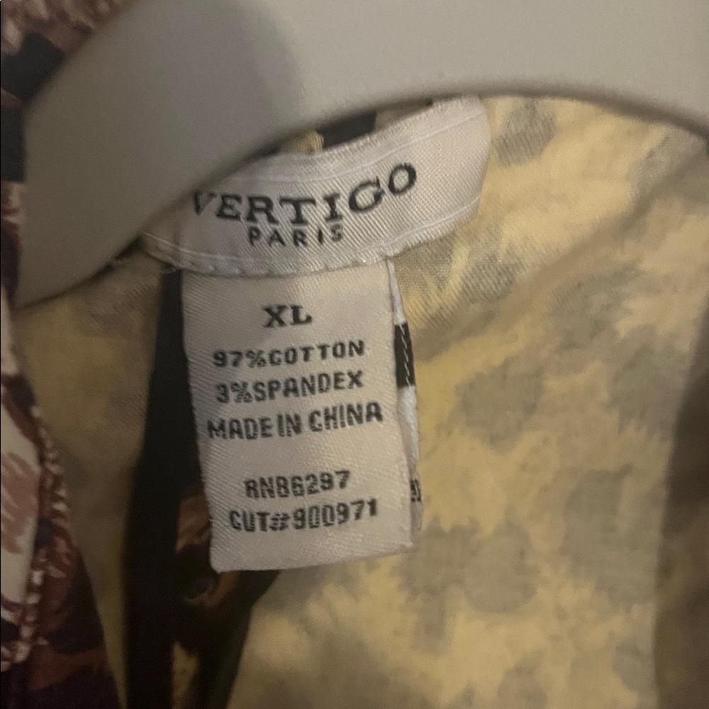 Vertigo Paris Leopard Print Trench Coat-XL - Picture 3 of 4